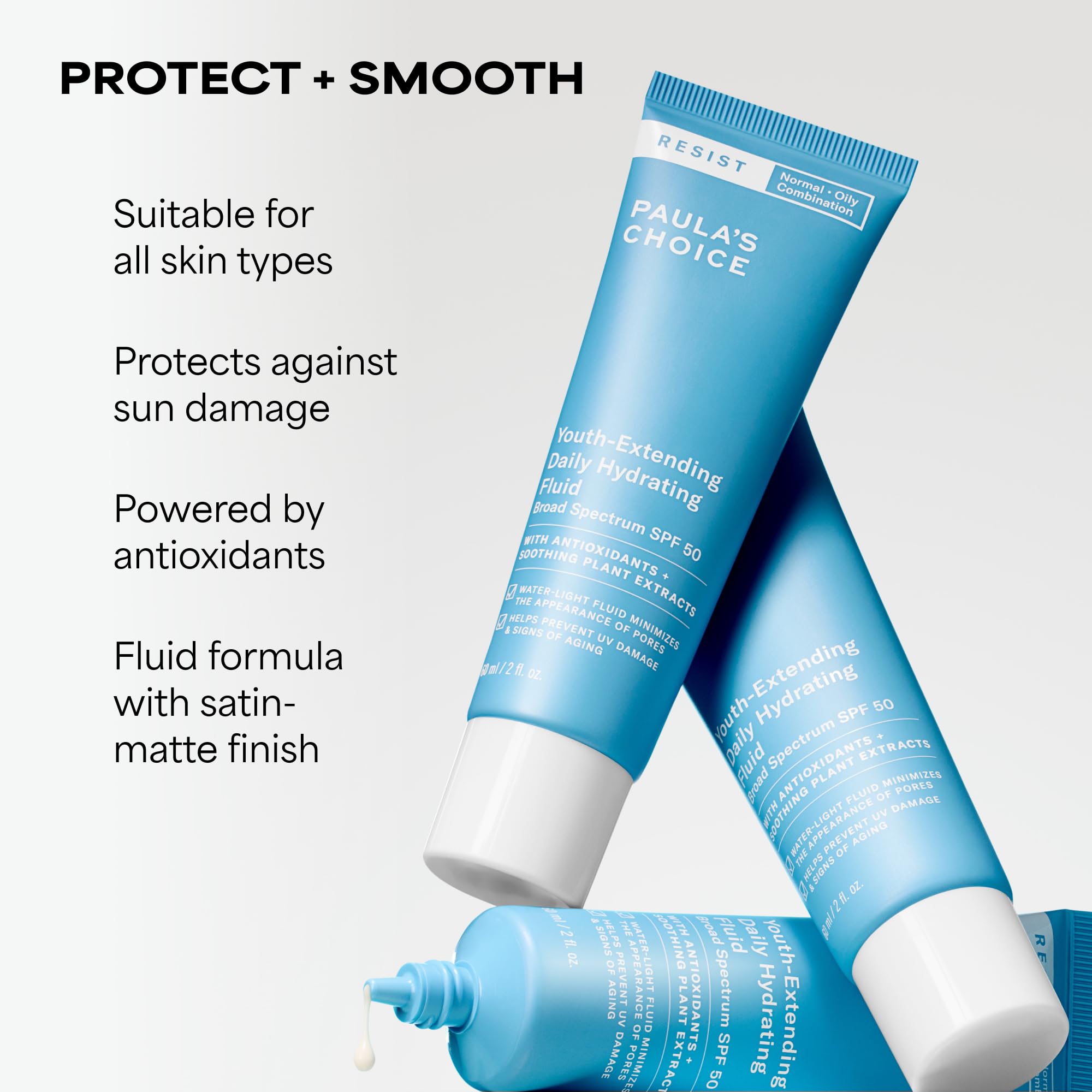 Texture swatch of Paula's Choice daily hydrating fluid