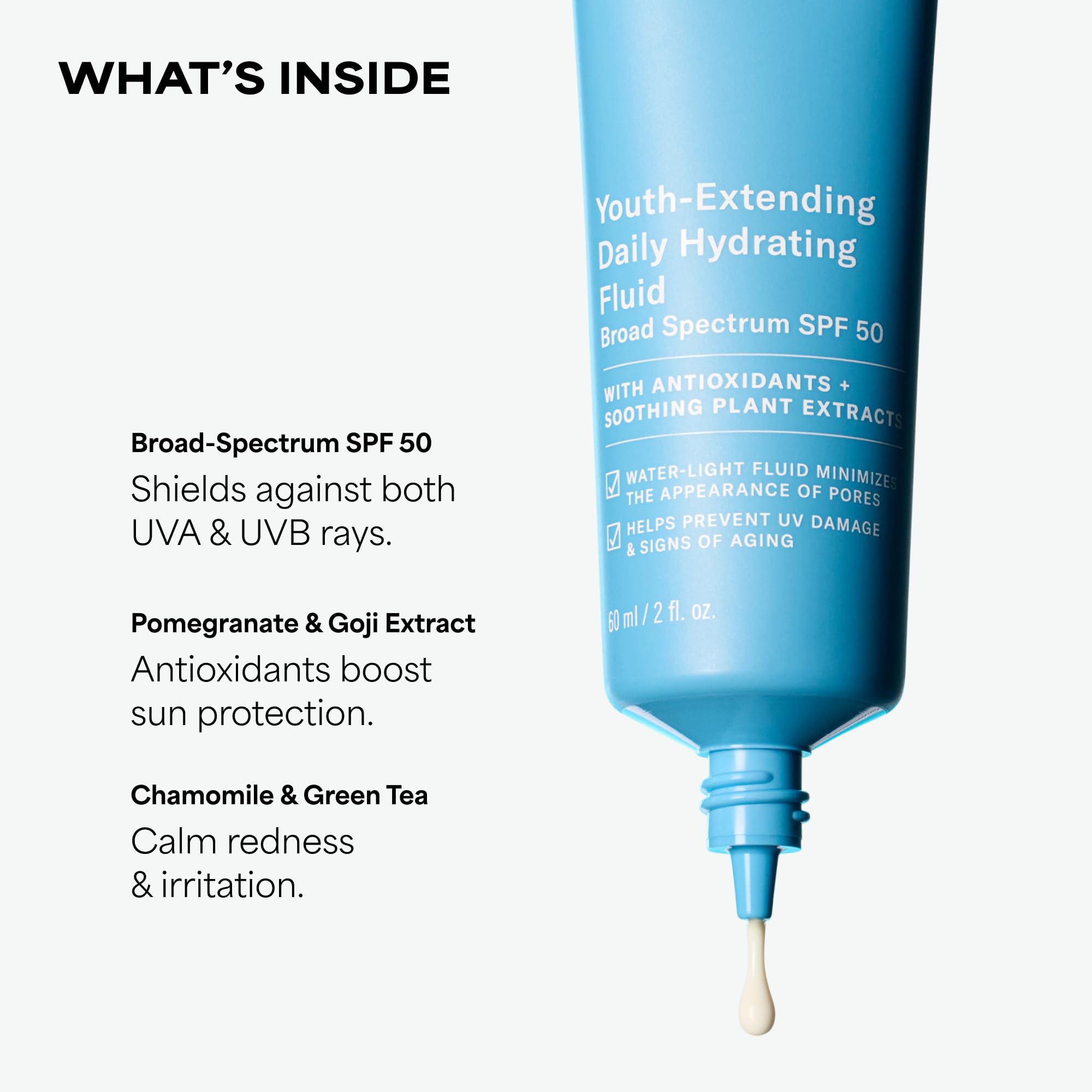 Paula's Choice SPF 50 moisturizer bottle side profile