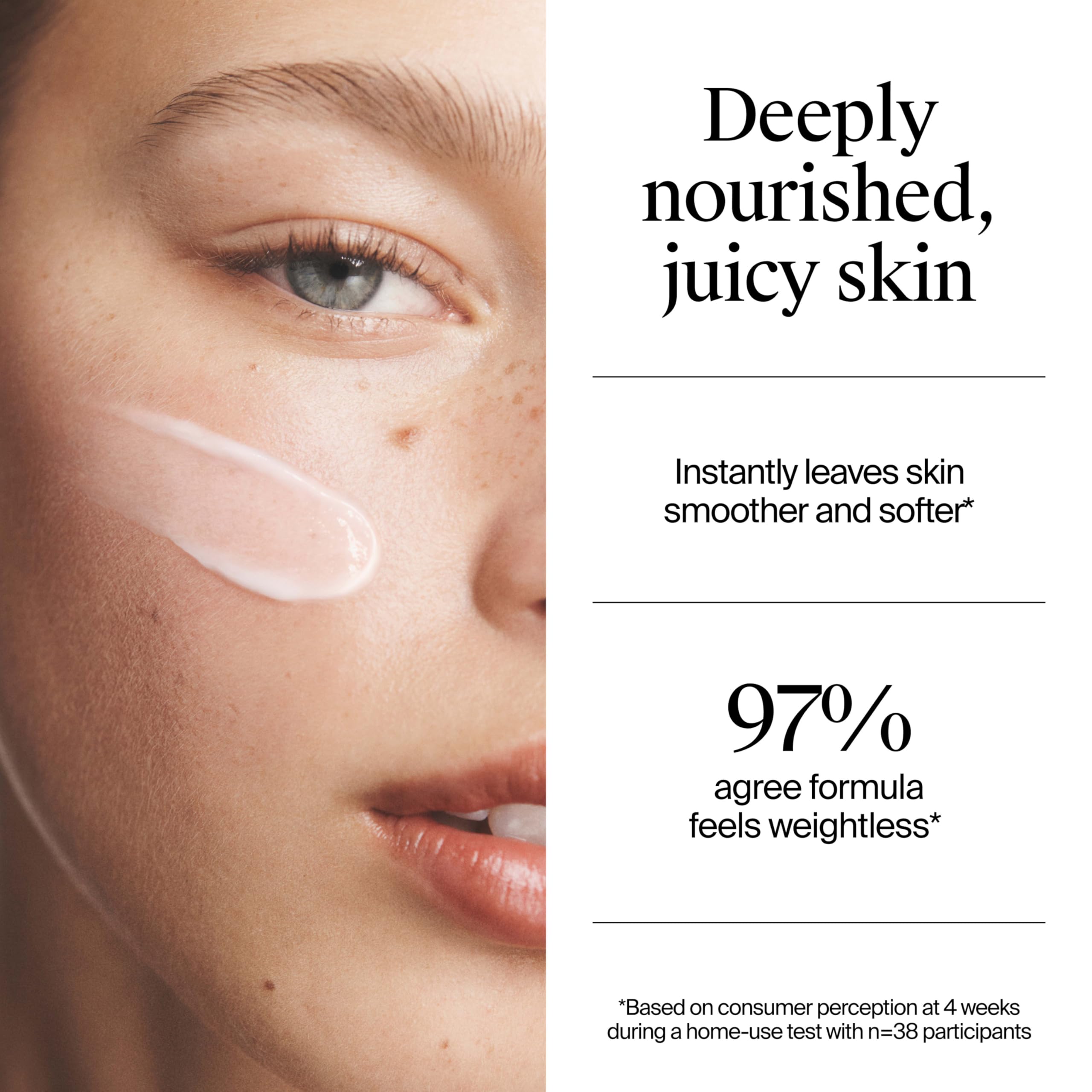 Applying Neutrogena Hydro Boost to face