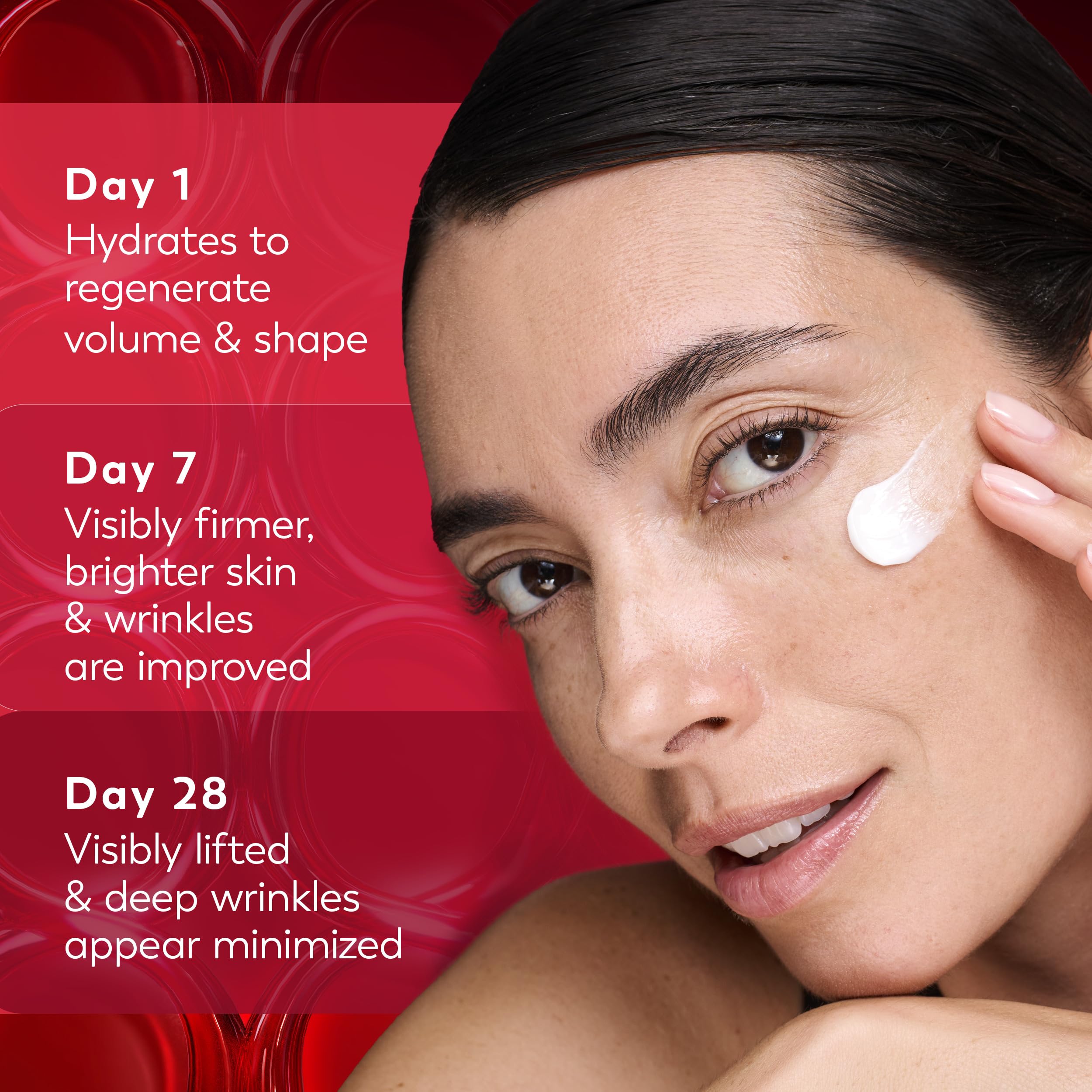 Authentic Olay hydrating face cream packaging for women anti aging routine