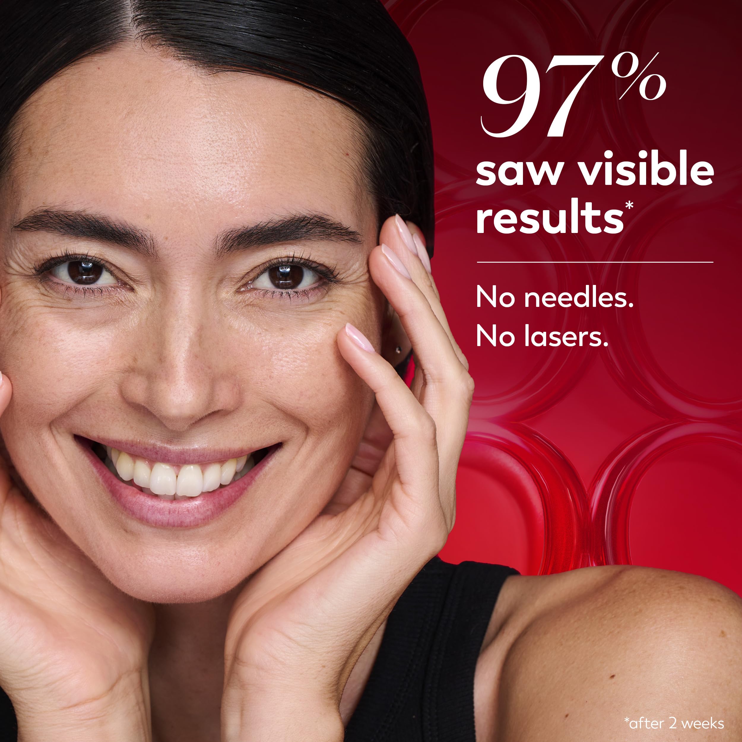Olay peptide and niacinamide micro sculpting cream product presentation