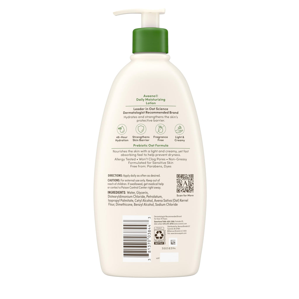 Aveeno daily moisturizing lotion lifestyle packaging shot