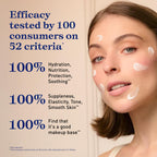Embryolisse cream applied as a smoothing makeup primer base