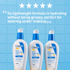 CeraVe AM facial moisturizing lotion texture and formula swatch