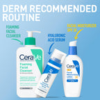 CeraVe AM facial moisturizing lotion side profile view