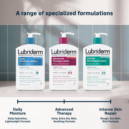 Lubriderm lotion pump bottle for easy application