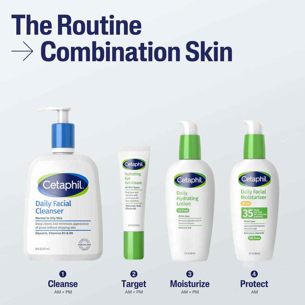 Cetaphil sensitive skin lotion texture swatch demo