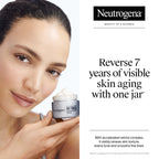 Neutrogena anti wrinkle face cream with hyaluronic acid jar on counter