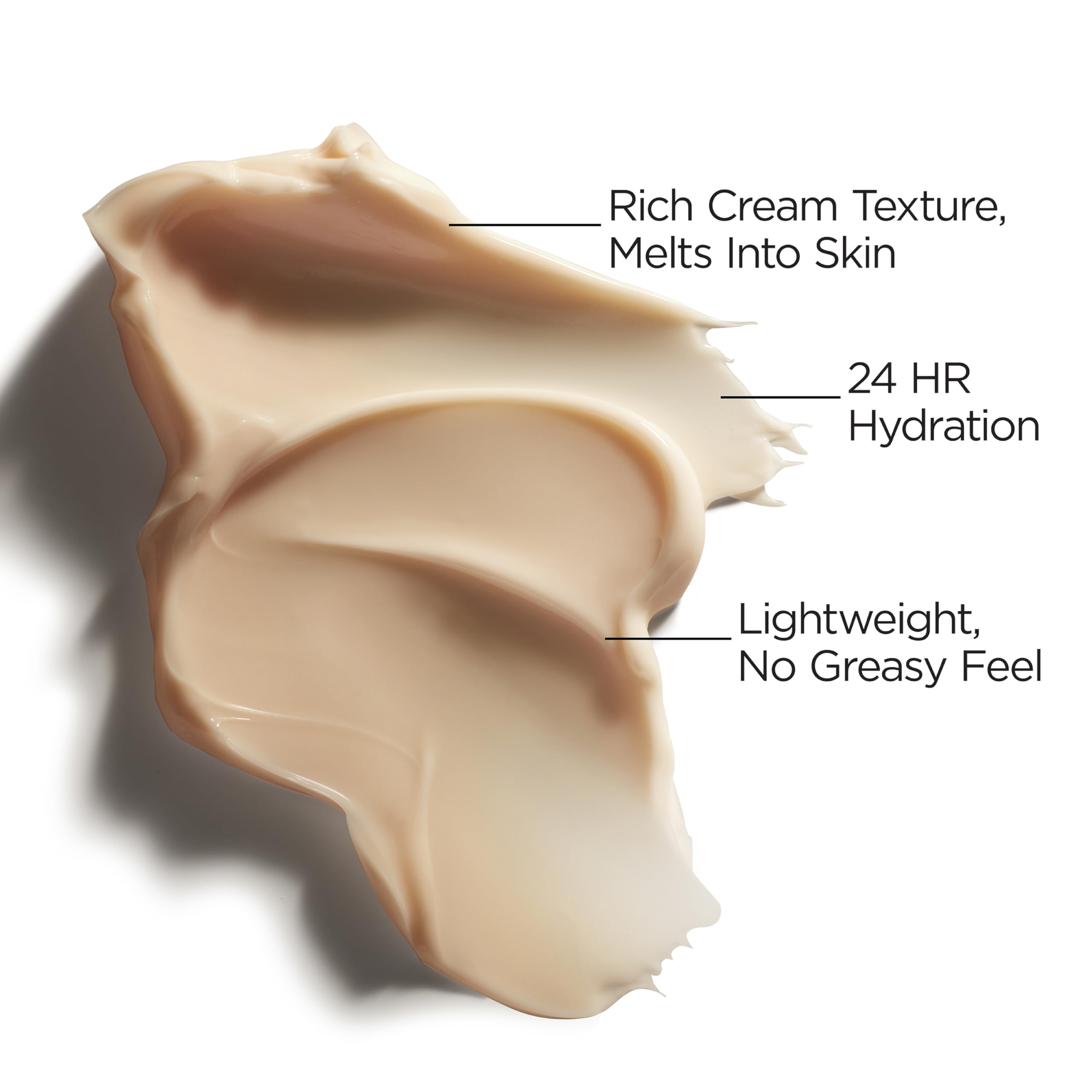 Texture shot of L'Oreal Paris Midnight Cream showing the lightweight wrapping formula