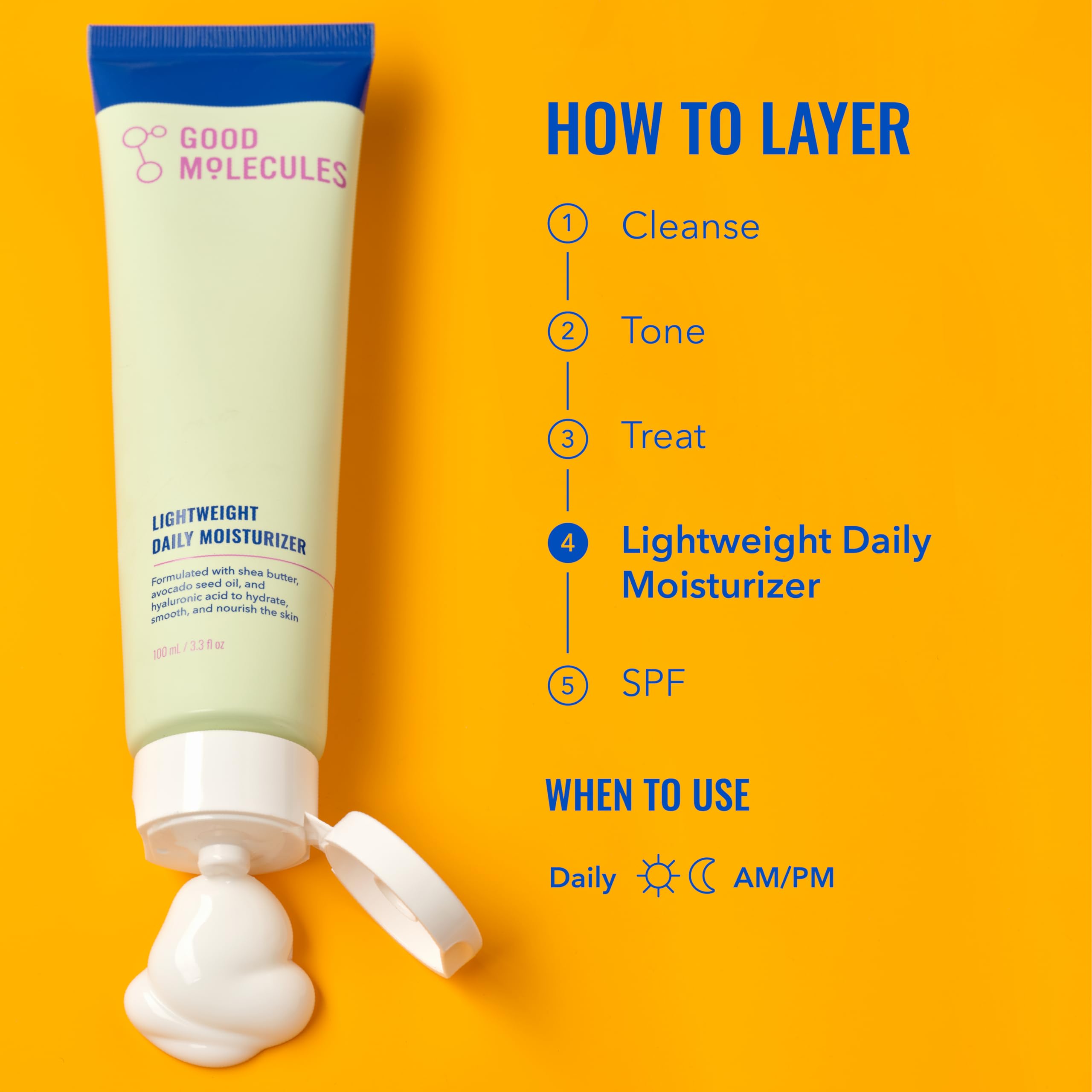 Authentic USA imported Good Molecules face cream packaging for Indian skincare routines