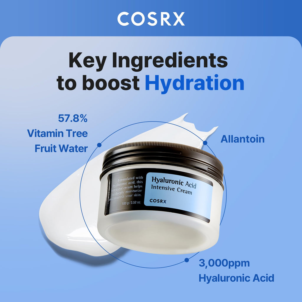 CosRx Hyaluronic Acid Intensive Cream tube packaging angle shot