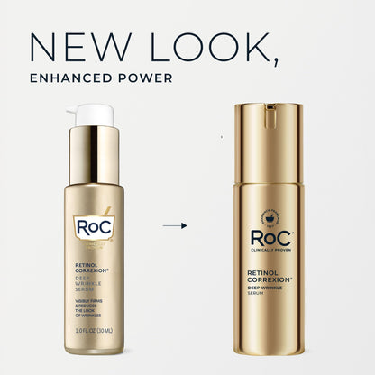 RoC anti aging retinol face serum with vitamin C for wrinkle reduction