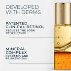 RoC facial serum being applied to skin demonstrating absorption