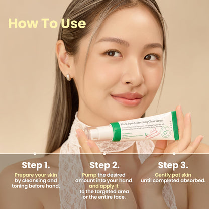 Applying AXIS-Y dark spot remover face serum for radiant complexion.