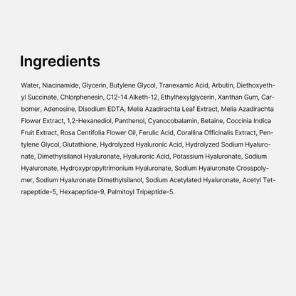 Medicube TXA Niacinamide 1.01 fluid ounce bottle showing ingredient details