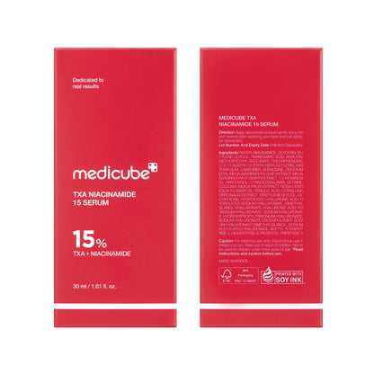 Medicube anti blemishes facial serum container demonstrating premium skincare design