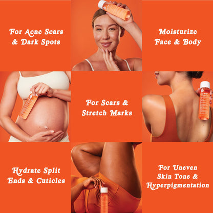 Bio-Oil serum bottle demonstrating non-greasy texture