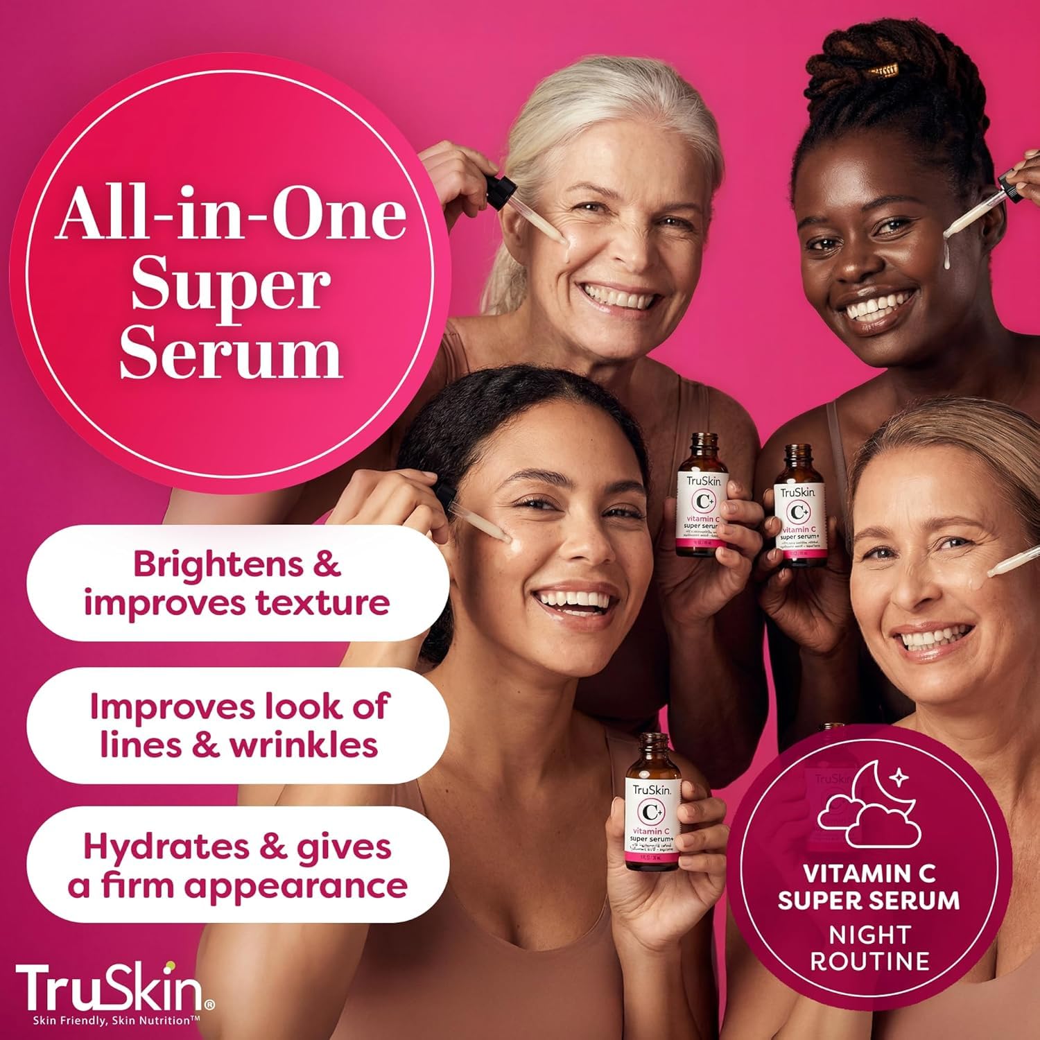 TruSkin multi benefit facial treatment with Vitamin C and Retinol