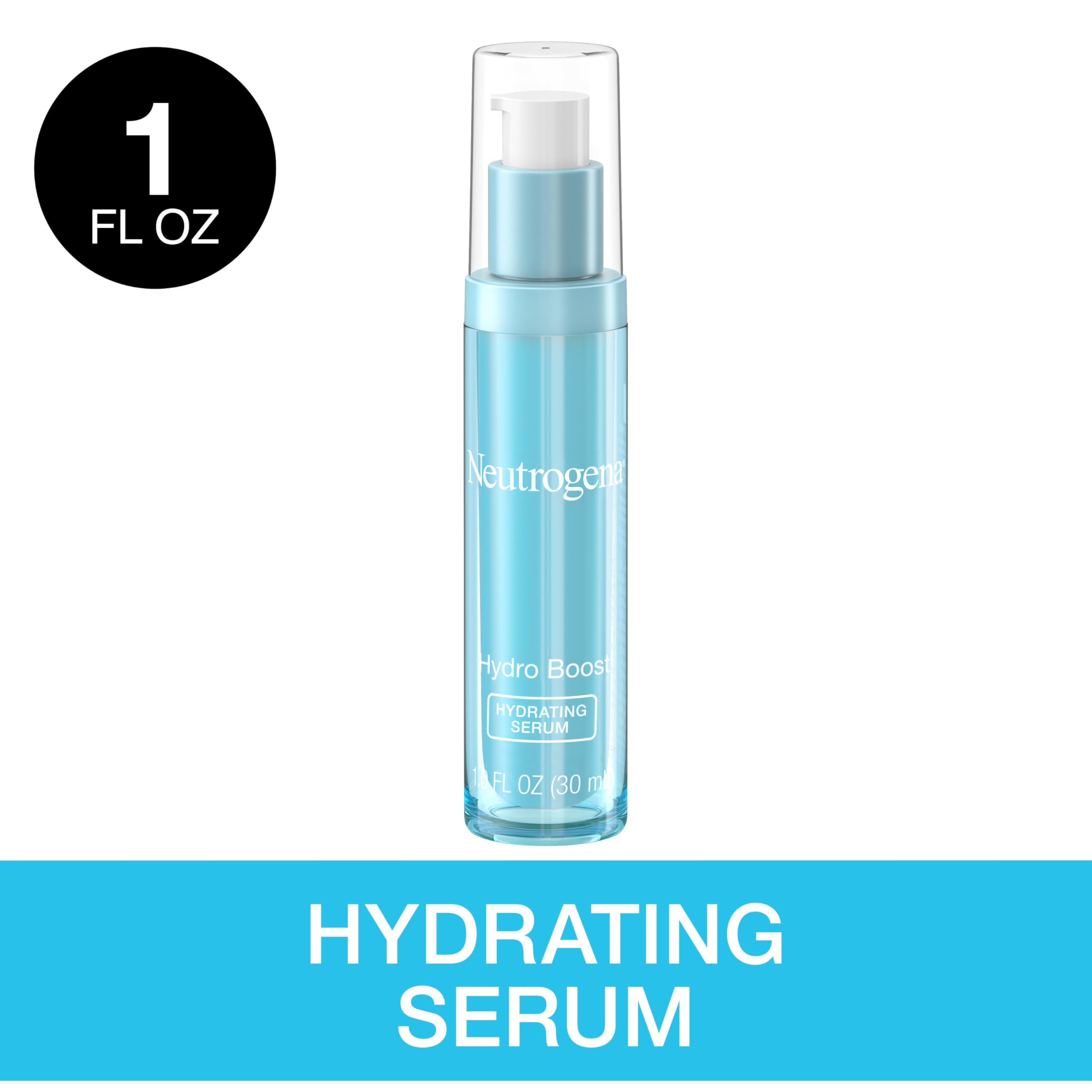 Neutrogena oil free face serum packaging showing ingredients list
