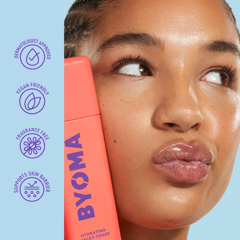 Byoma Hydrating Milky Toner bottle side profile