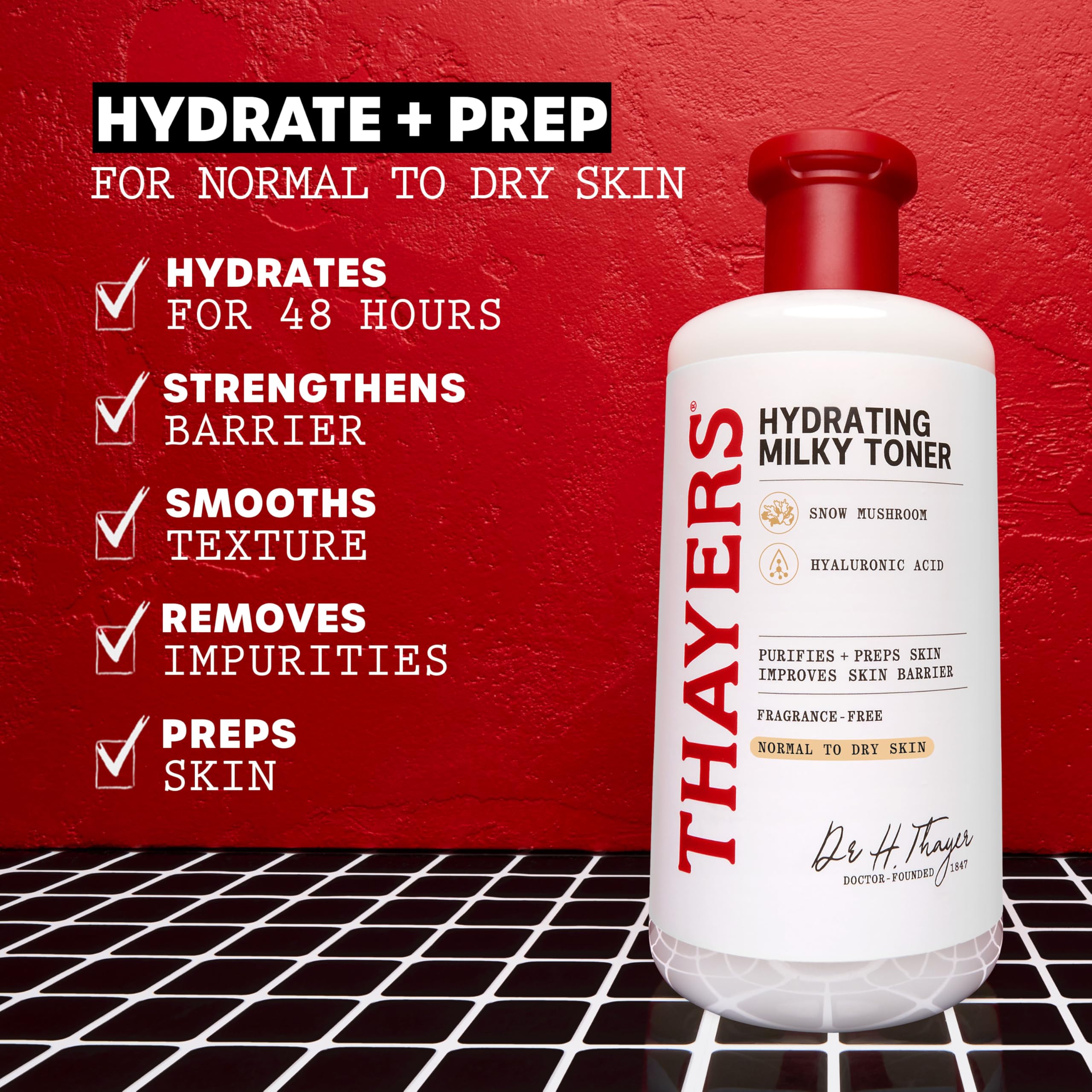 Thayers Hydrating Milky Facial Toner liquid texture close up
