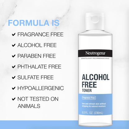 Product texture demonstration of Neutrogena gentle facial toner