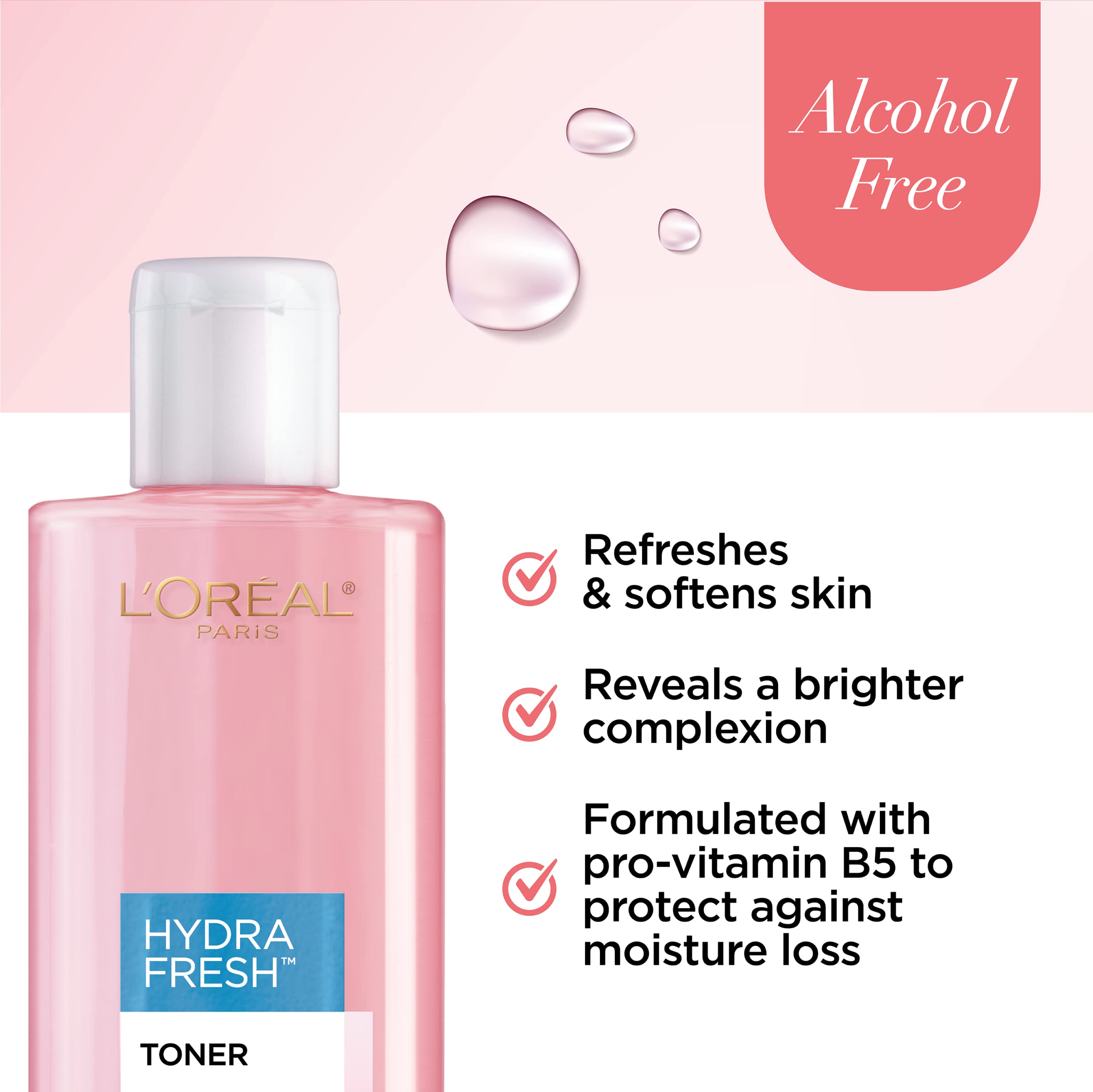 L'Oreal Paris facial toner bottle details