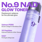 Numbuzin Number Nine toner packaging showing key ingredient details