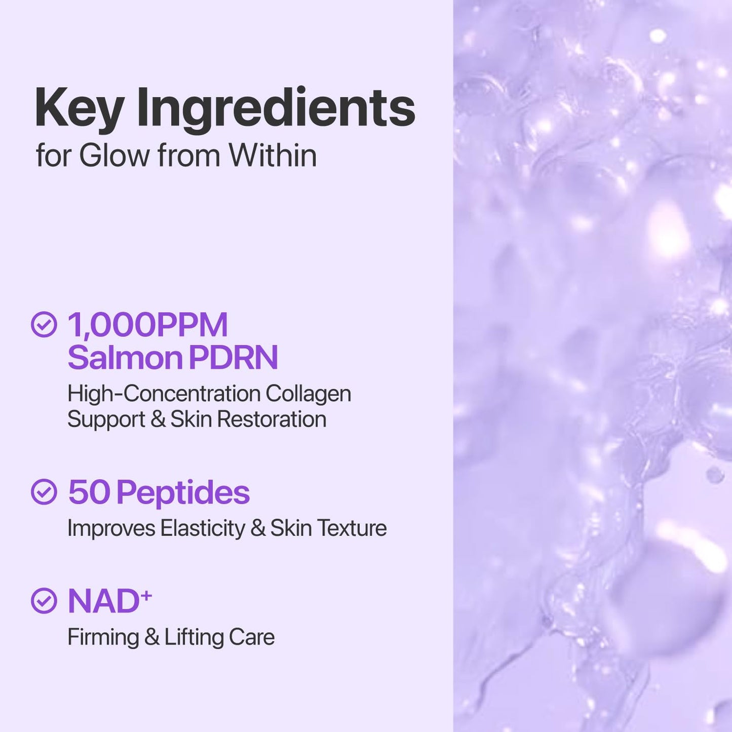 Hydrating and firming Korean toner bottle being held to display the five point zero seven fluid ounce size