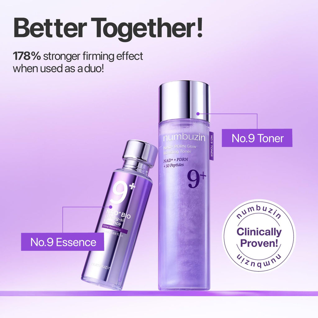 Numbuzin NAD Plus PDRN toner cap and dispenser detail