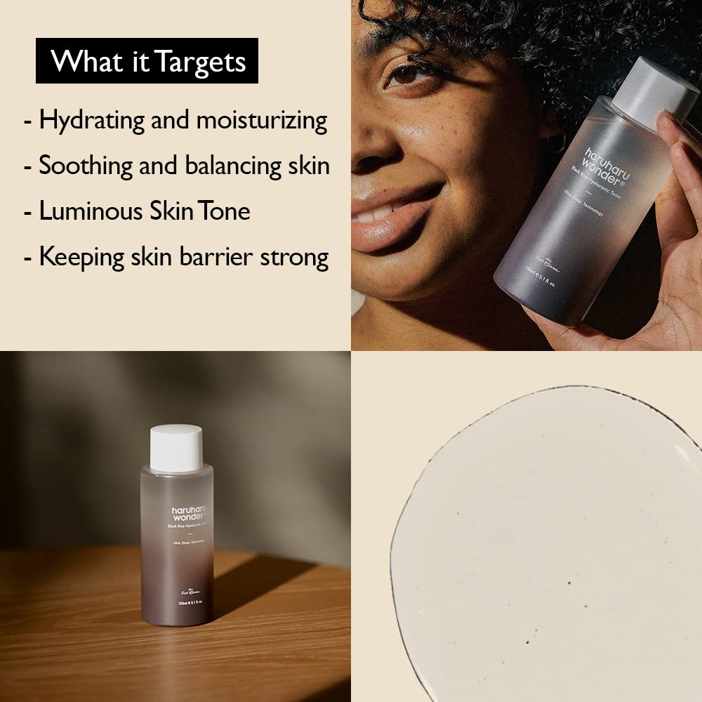 Haruharu Wonder Black Rice Hyaluronic Toner packaging details