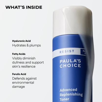 Paula's Choice hydrating toner bottle with hyaluronic acid