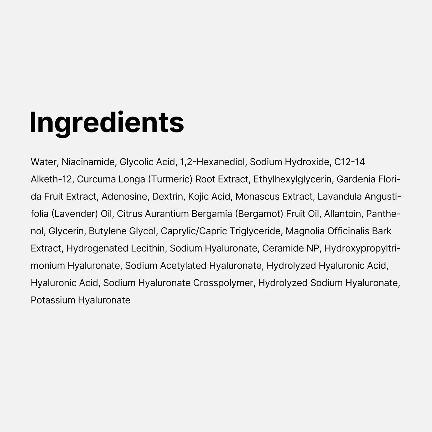 Medicube Kojic Acid Toner bottle side profile
