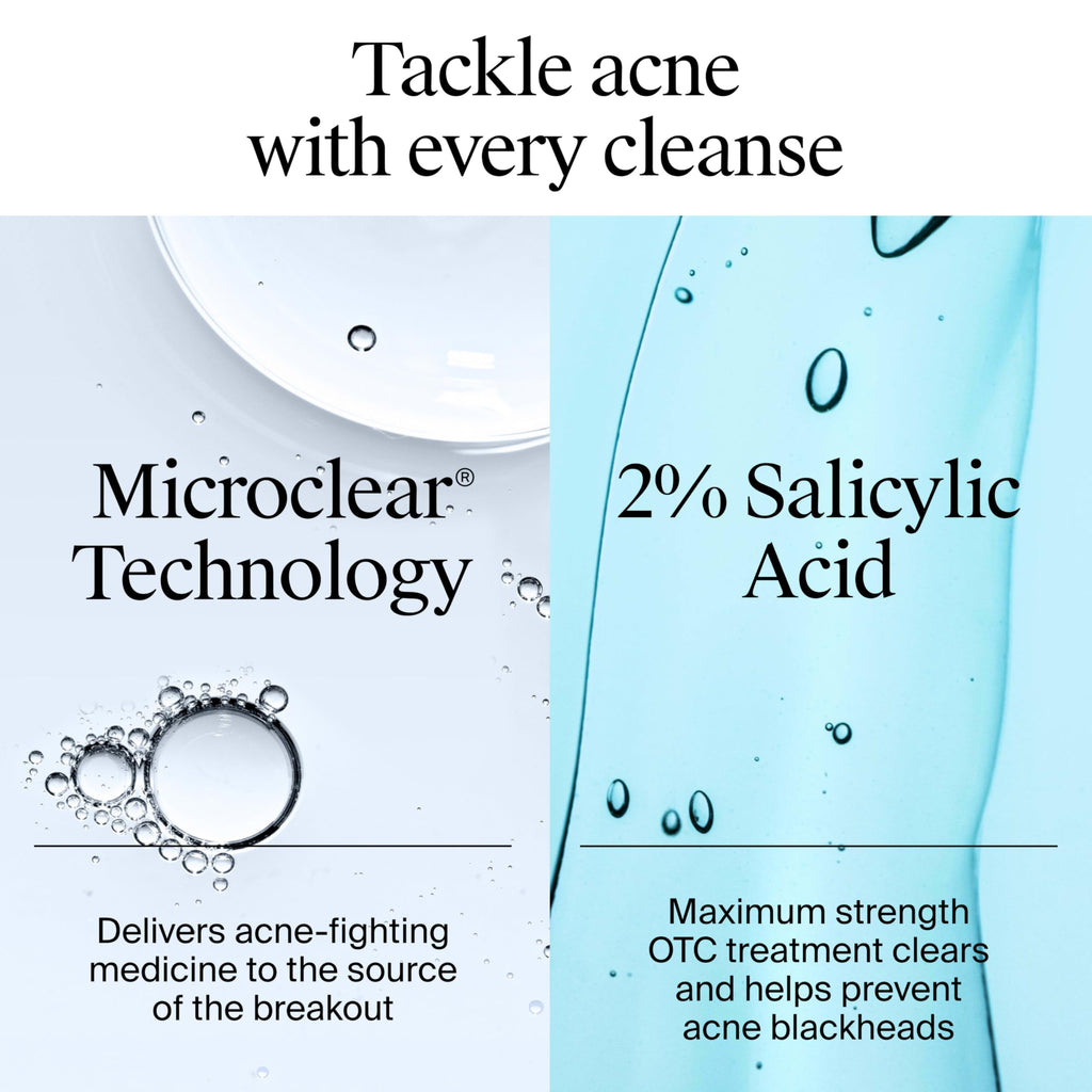 Neutrogena MicroClear technology acne toner bottle for blemish control