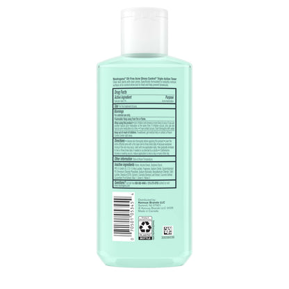 Imported USA Neutrogena oil eliminating facial toner liquid inside clear bottle
