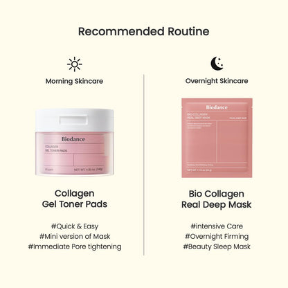 Authentic imported Biodance pore tightening skincare pads box packaging