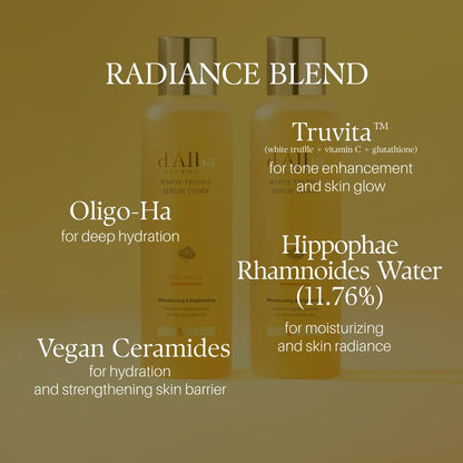d'Alba White Truffle Vita Toning Serum Toner cap and dropper design for precise daily skincare application