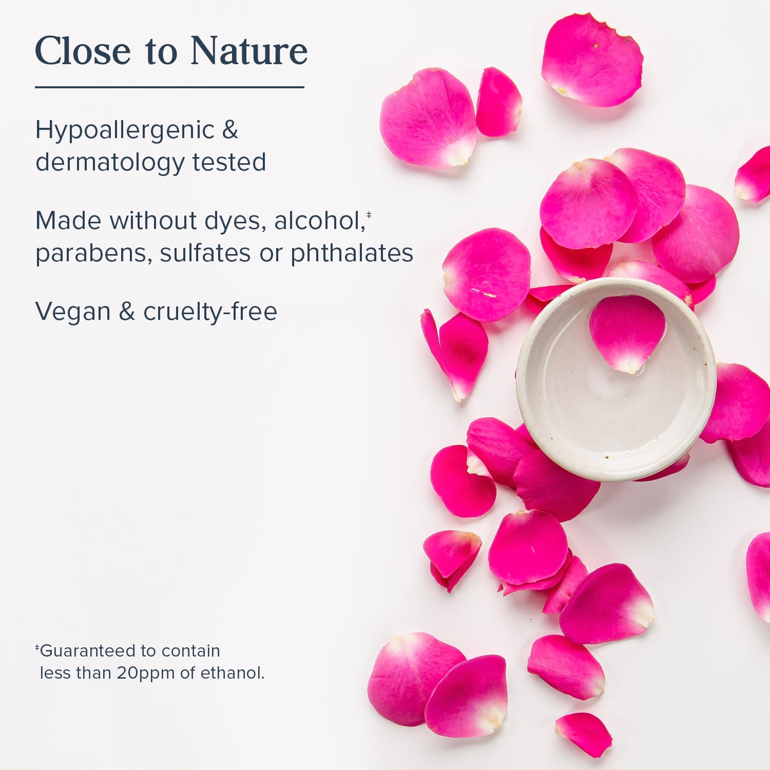 Texture demonstration of Heritage Store hydrating facial toner