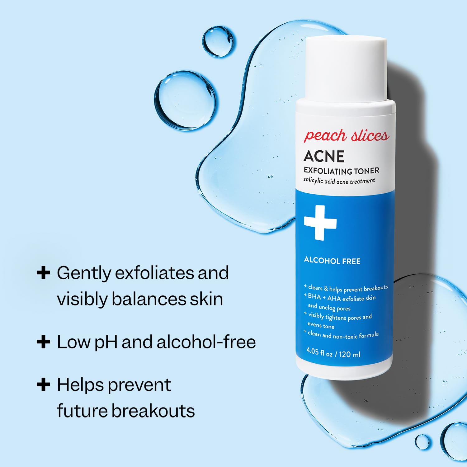 Peach Slices clarifying toner with salicylic acid for unclogging pores
