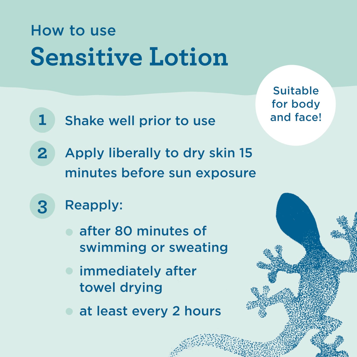 Application of Blue Lizard SPF 50 sunscreen on hand