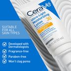 CeraVe Ultra-Light Moisturizing Lotion SPF 30 texture swatch on skin
