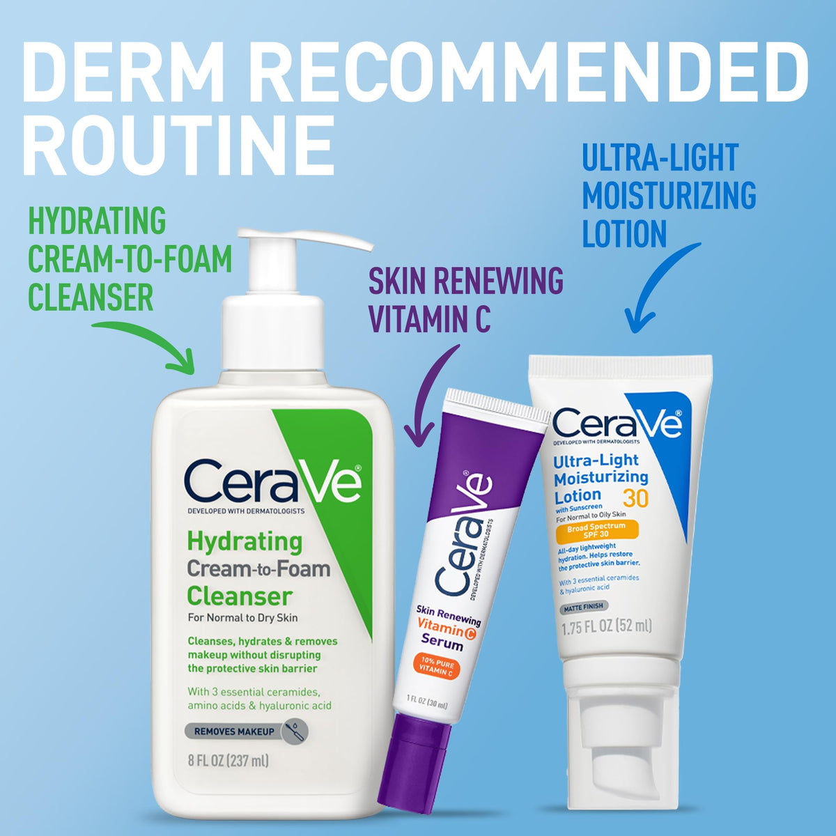 CeraVe Ultra-Light Moisturizing Lotion SPF 30 lifestyle morning routine