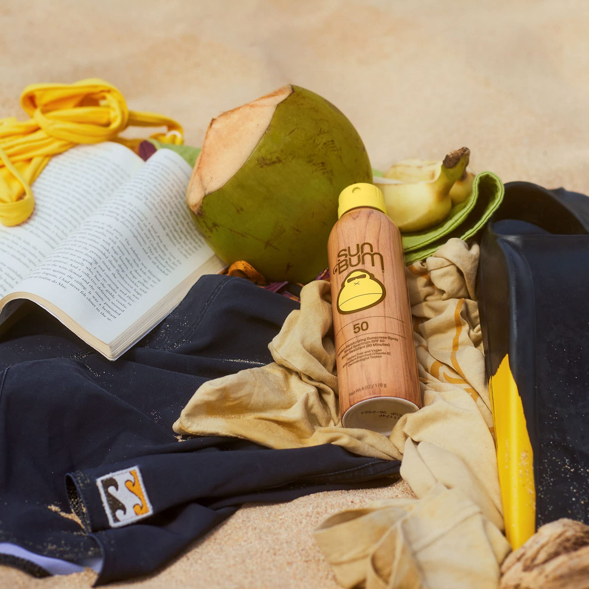 Sun Bum SPF 50 moisturizing sunscreen lifestyle shot
