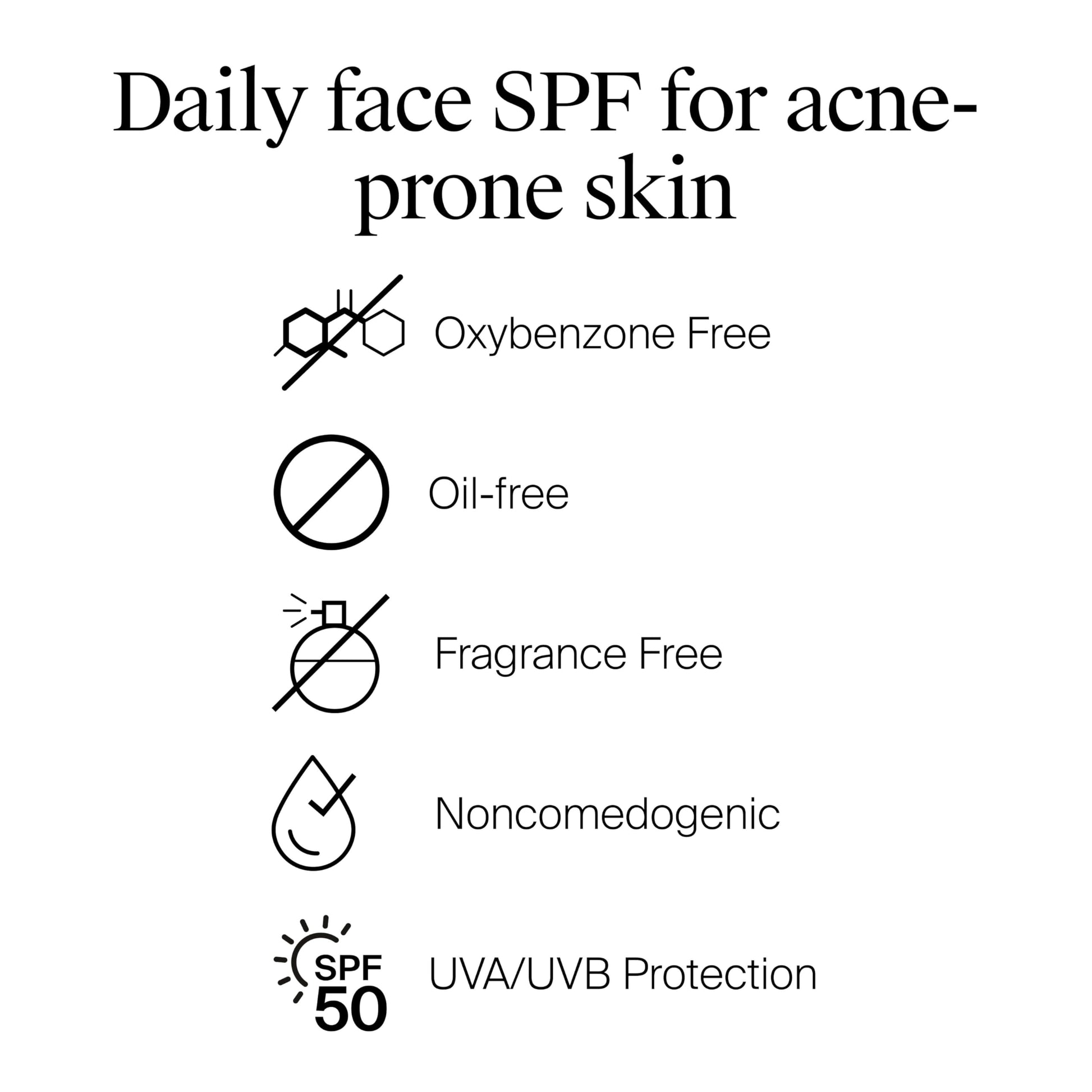 Side view of Neutrogena Clear Face sunscreen bottle