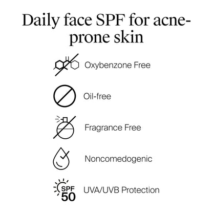 Side view of Neutrogena Clear Face sunscreen bottle