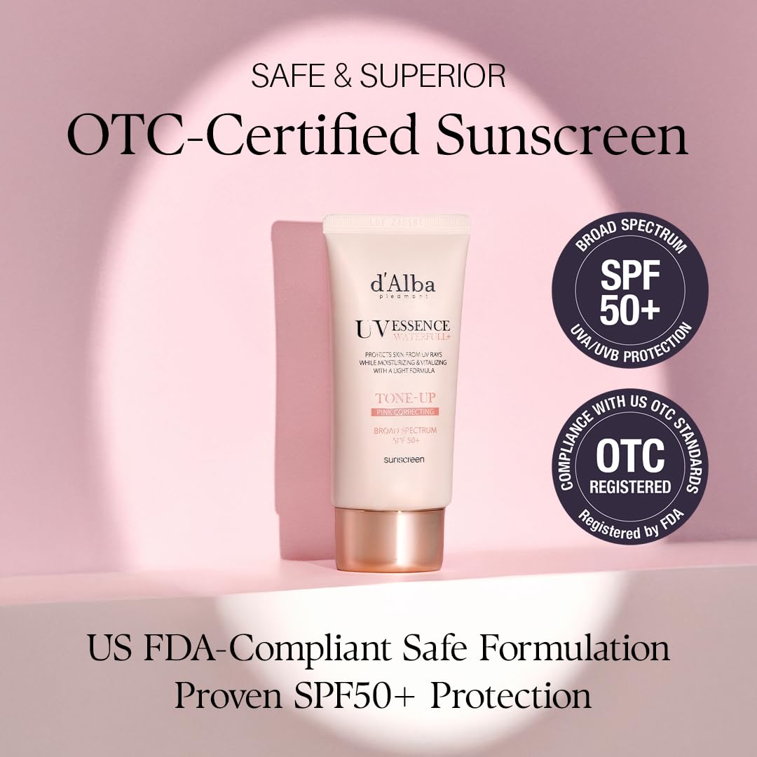 D'alba Piedmont SPF 50+ serum bottle side view