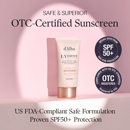 D'alba Piedmont SPF 50+ serum bottle side view