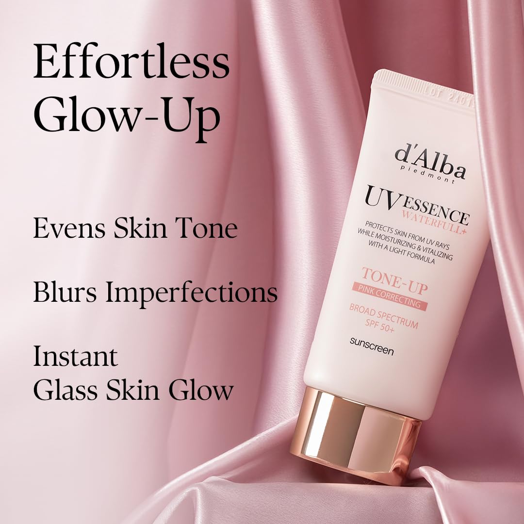 Close up of D'alba sunscreen packaging details