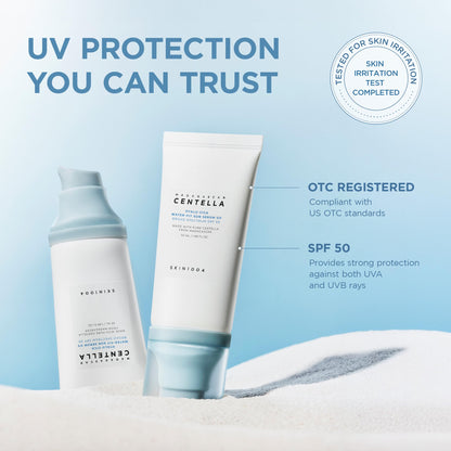 Skin1004 Hyalu-Cica sun serum texture swatch