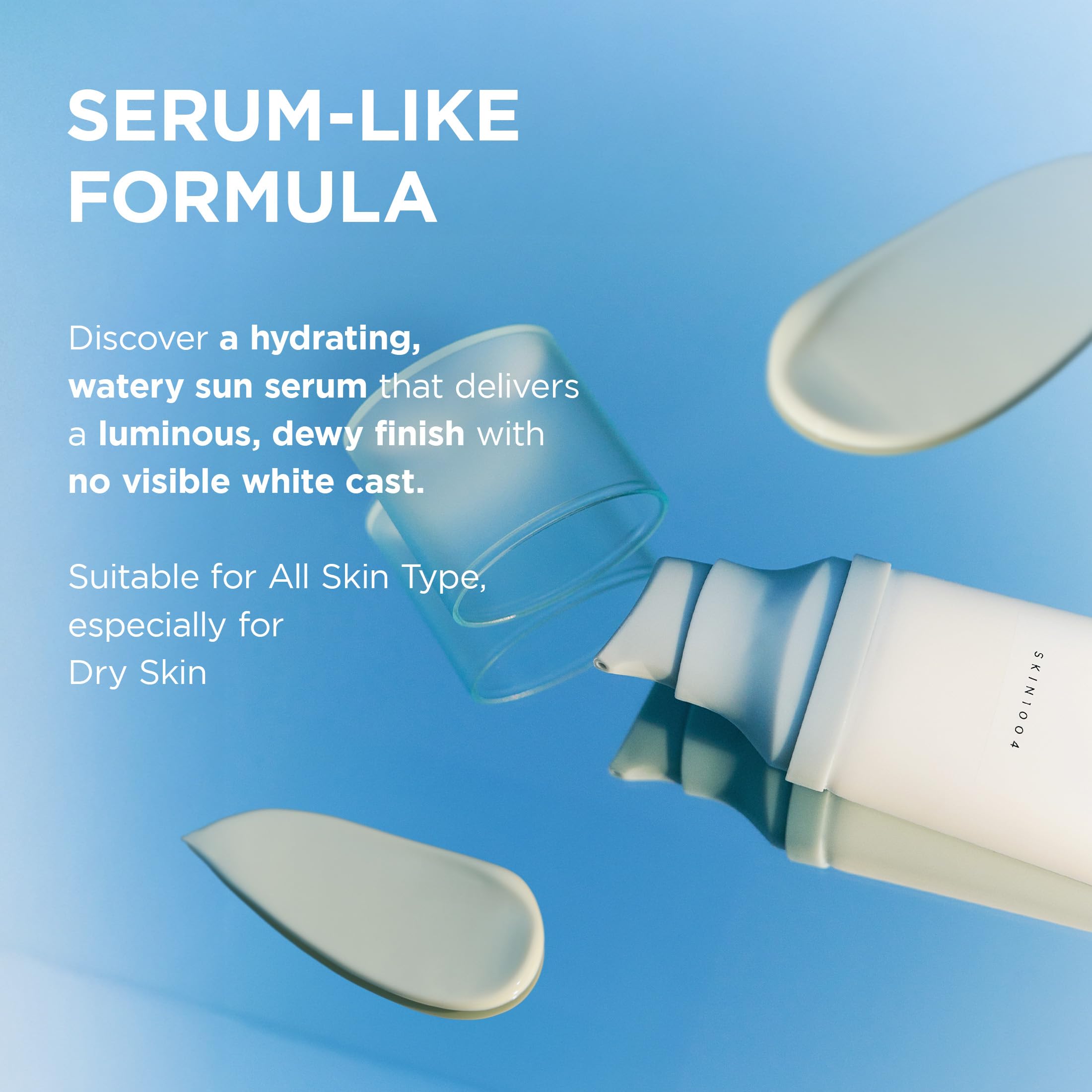 Skin1004 Water-Fit Sun Serum application demonstration